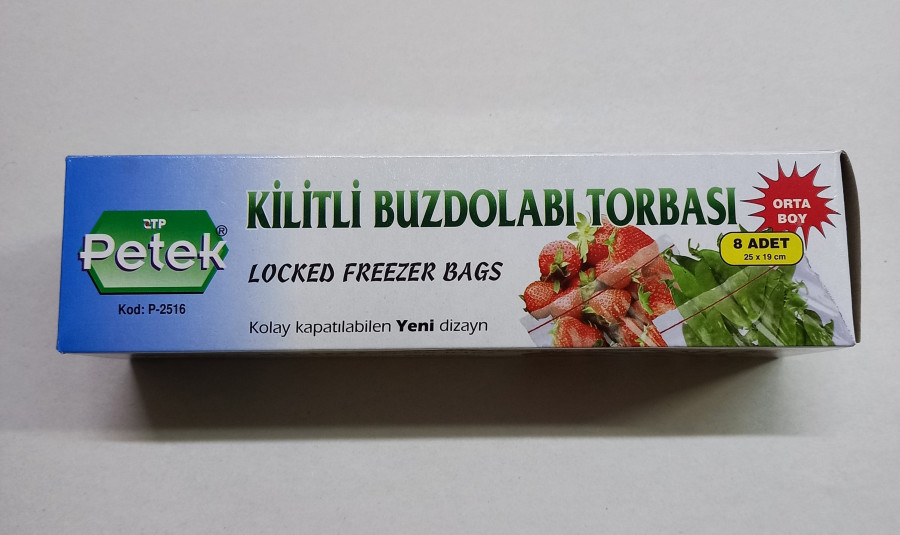 KİLİTLİ BUZ DOLAP POŞETi 1 KG PETEK