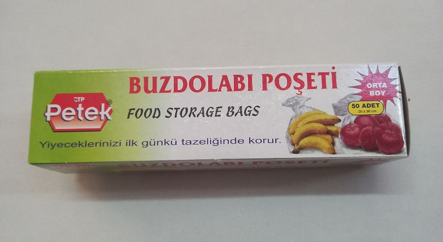 KİLİTSİZ BUZ DOLAP POŞETİ ORTA 50'Lİ *120* PETEK