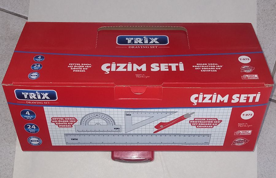 CETVEL ÇİZİM SET TRİX *12*