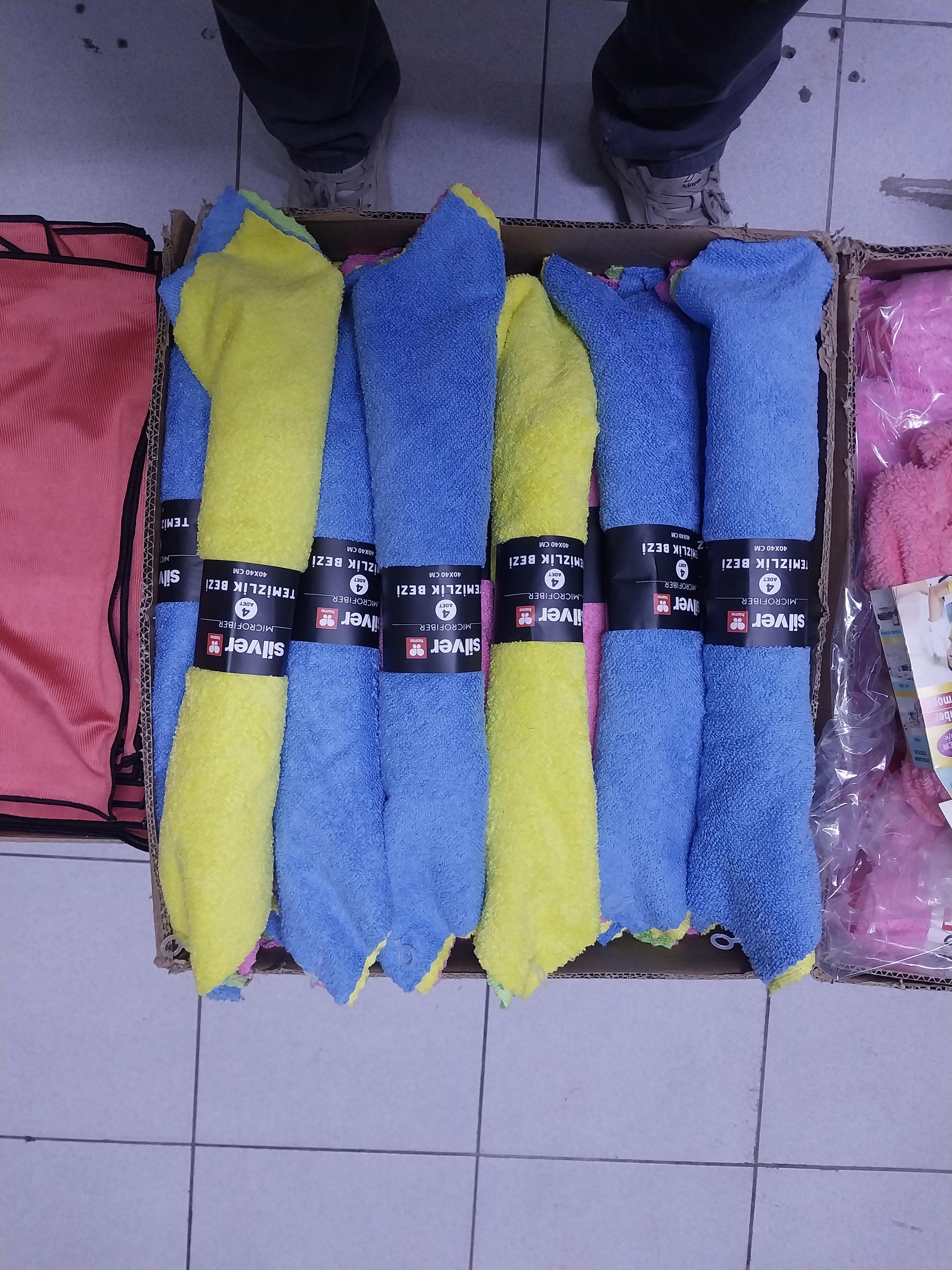 TEMİZLİK BEZİ 40X40  4 LÜ SİVER