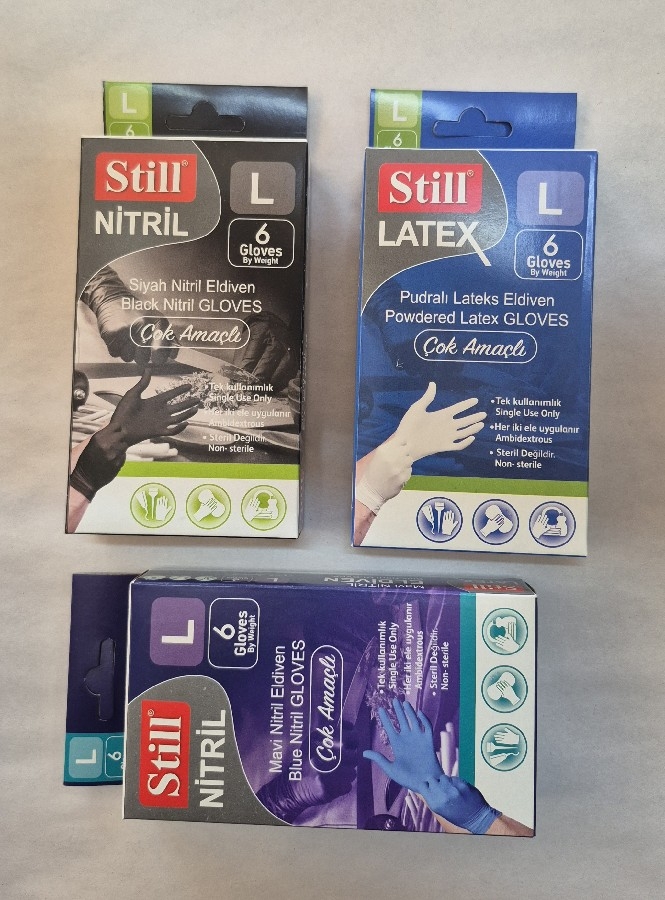 Sitil lateks eldiven 6 li koli 24