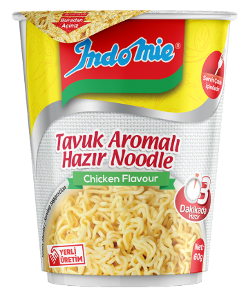 INDOMİE NOODLE TAVUK TABAK *24* 60 GR