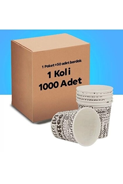 KARTON BARDAK 1000 Lİ 20 PK