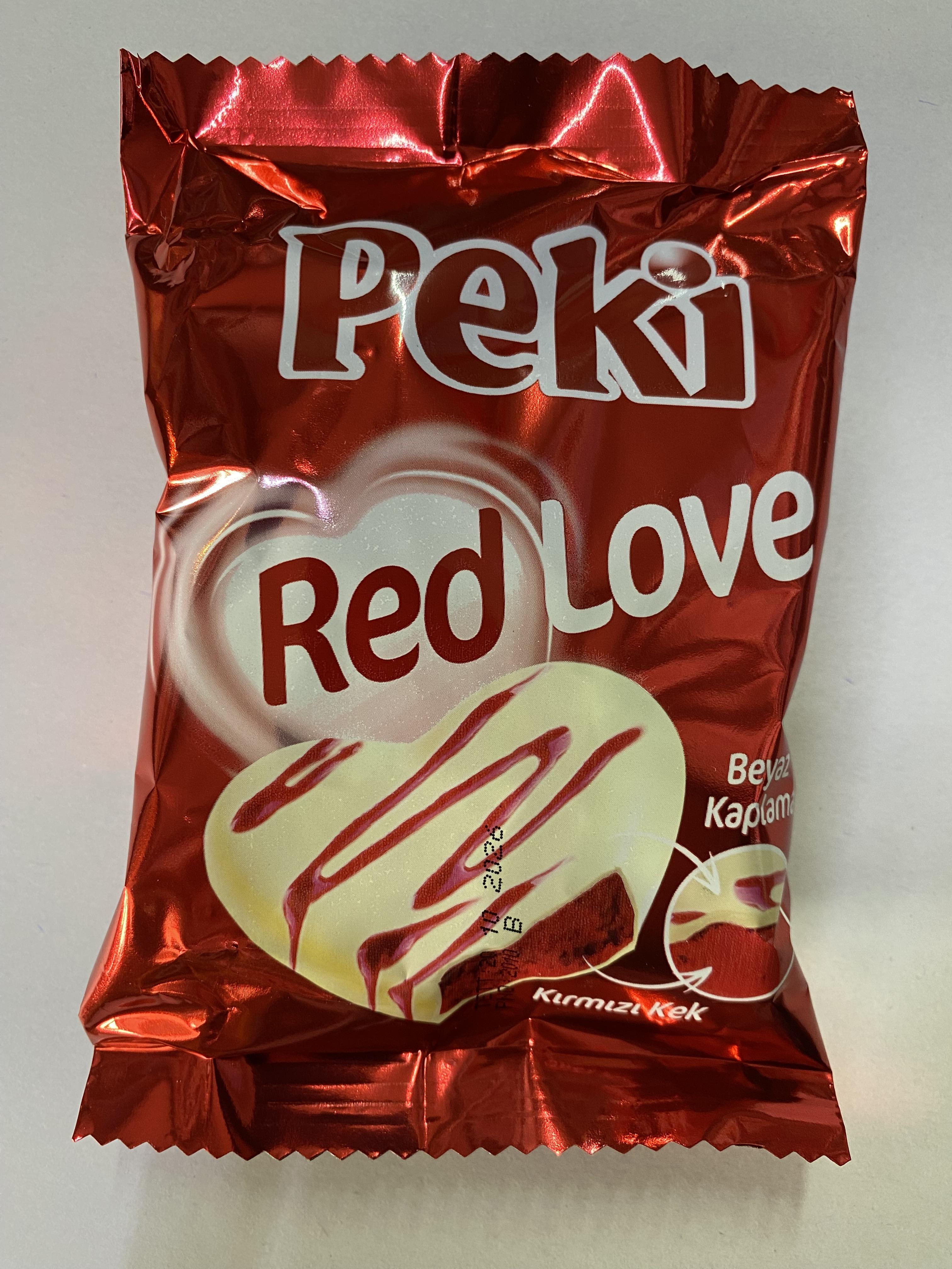 PEKİ KEK RED LOVE 50 GR *48*