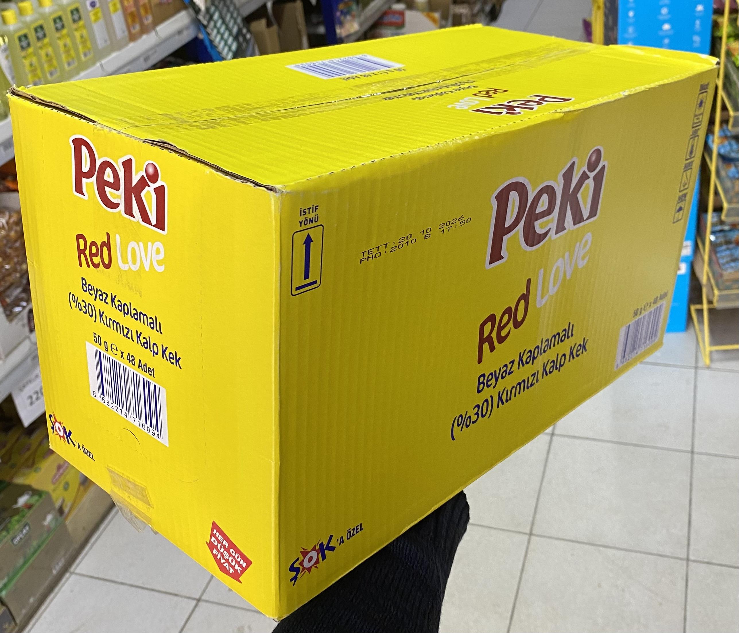 PEKİ KEK RED LOVE 50 GR *48*