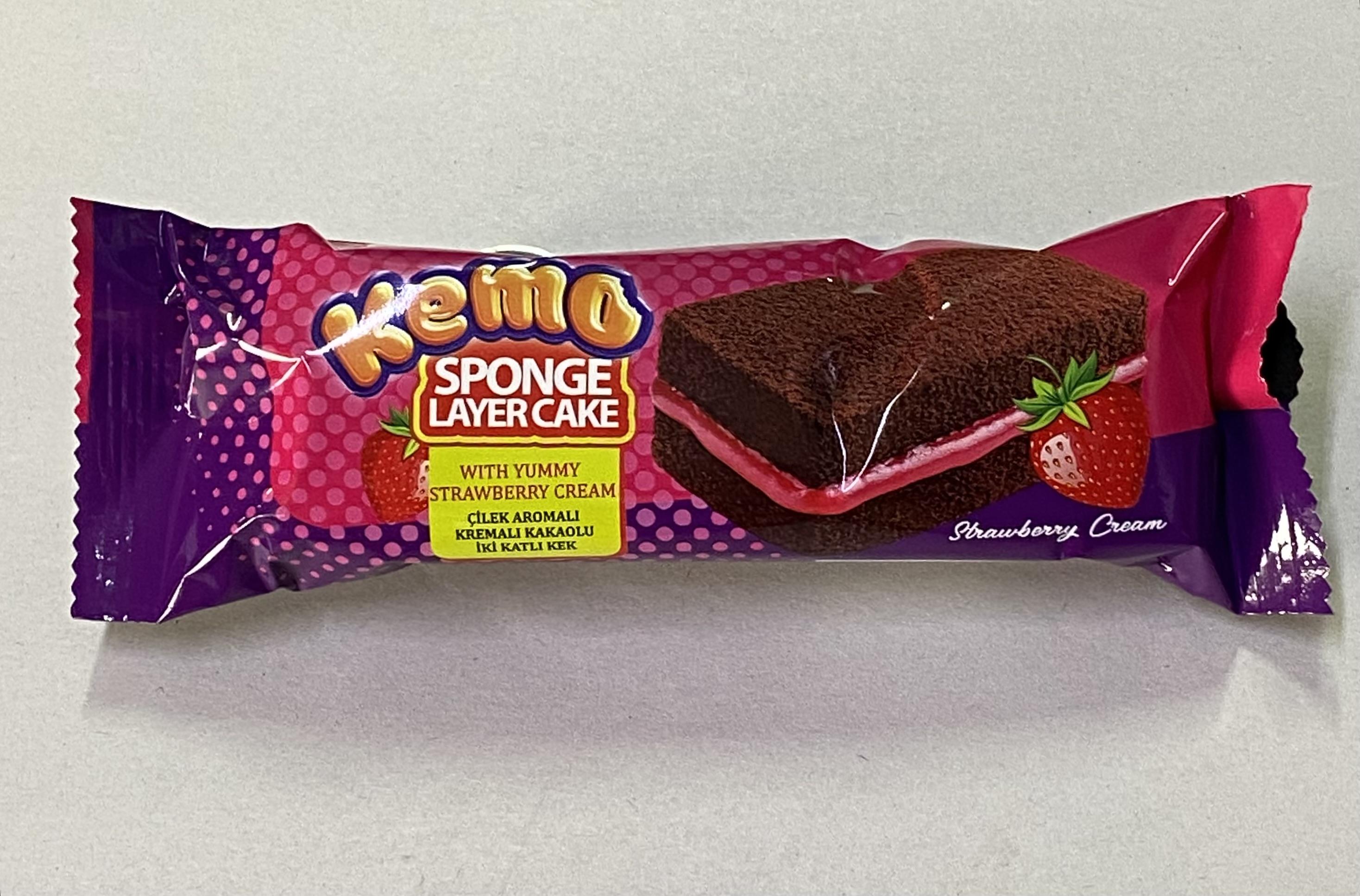 KEMO SPONGE KEK 35 GR *24* ÇİLEK