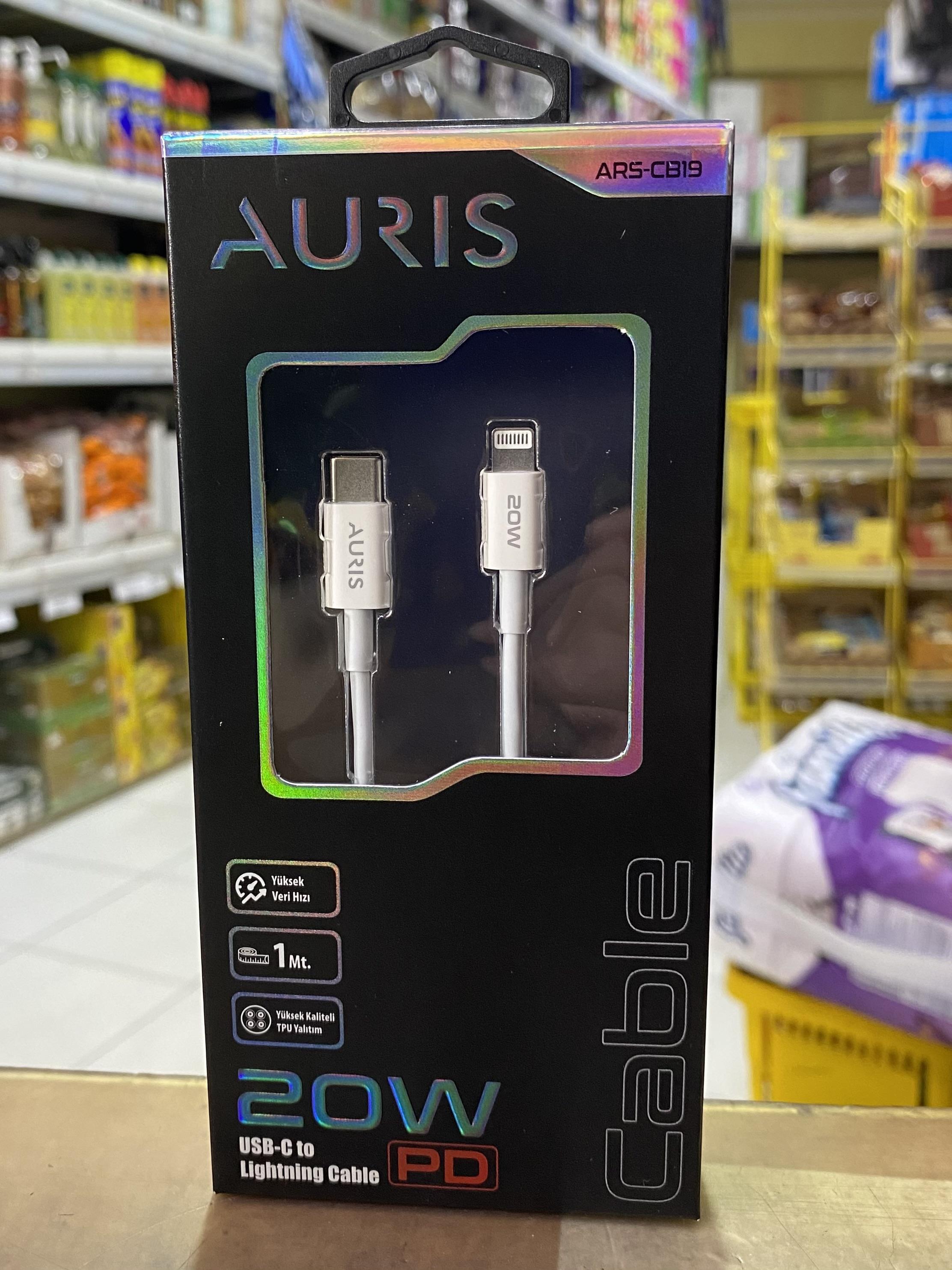 ŞARJ KABLOSU AURIS 20W - PD KABLO - *10*( ARS-CB19 )