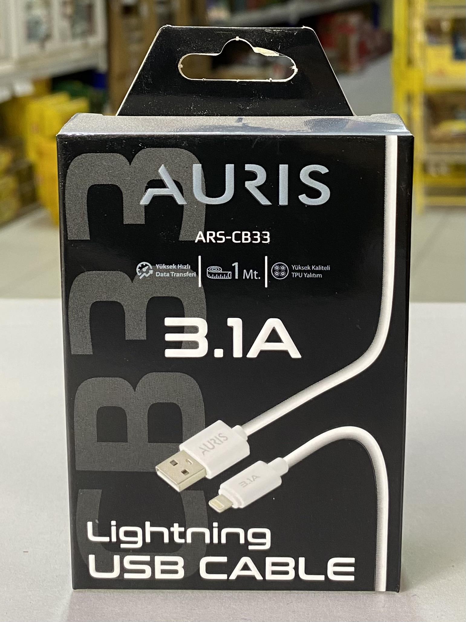 ŞARJ KABLOSU AURIS IPHONE *20* ( ARS-CB33 )