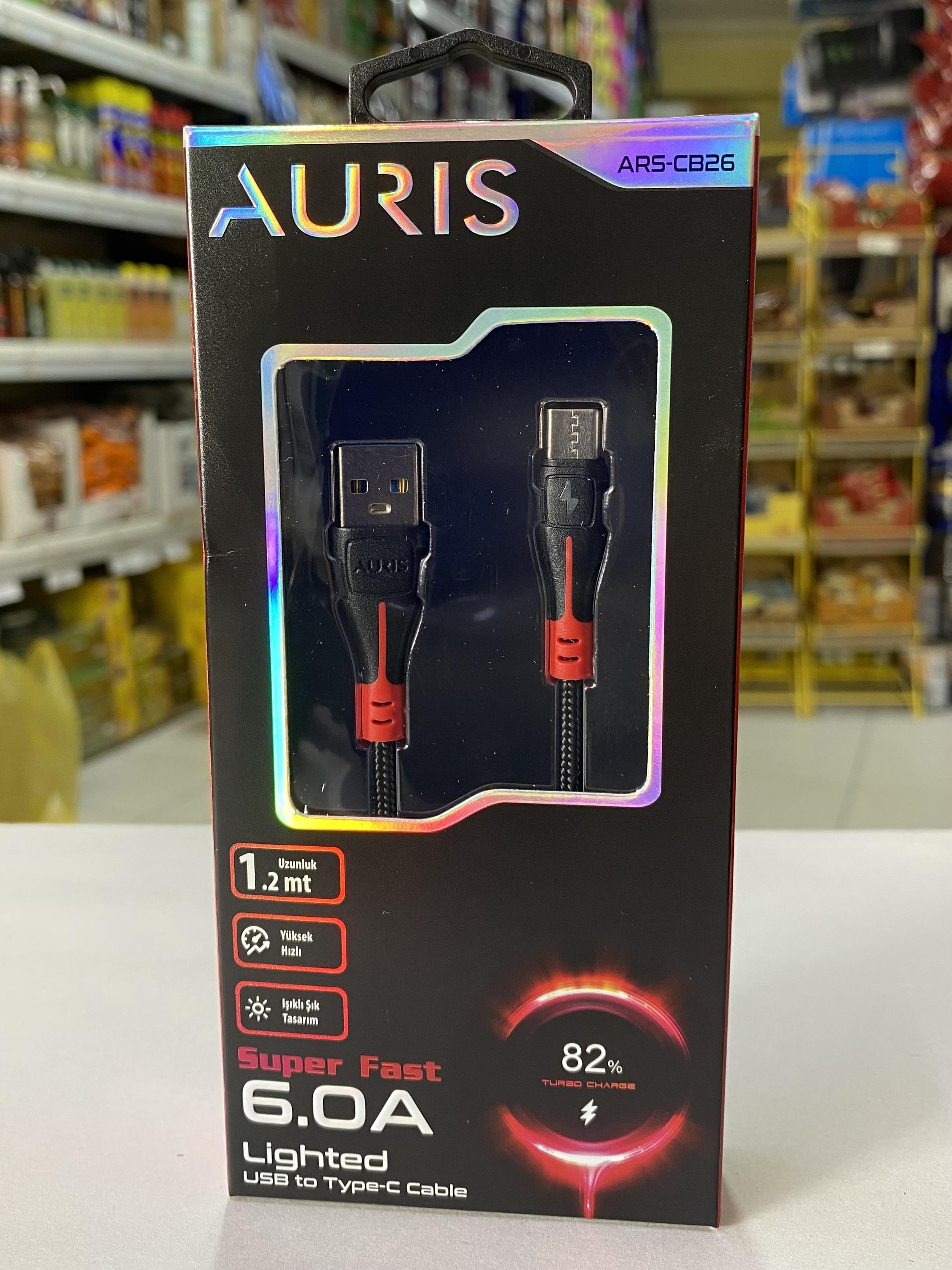 ŞARJ KABLOSU AURIS TYPE-C *12* ( ARS-CB26 )
